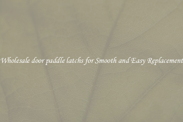Wholesale door paddle latchs for Smooth and Easy Replacement