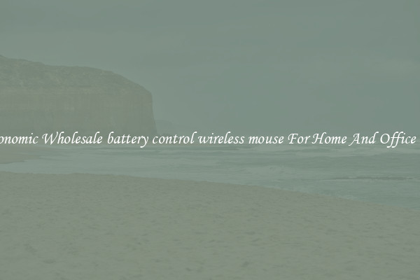 Ergonomic Wholesale battery control wireless mouse For Home And Office Use.