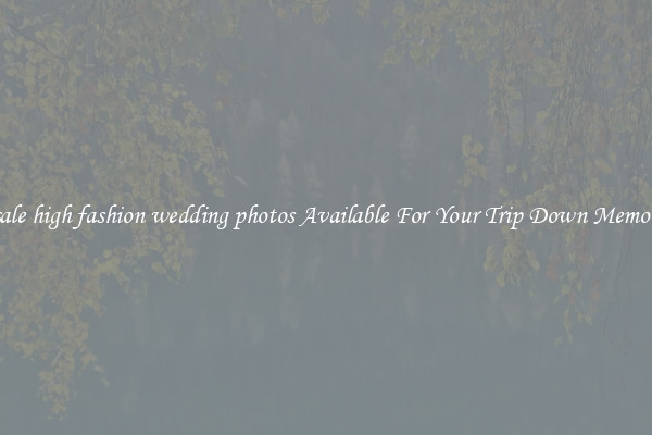 Wholesale high fashion wedding photos Available For Your Trip Down Memory Lane