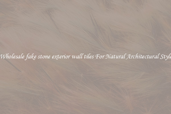 Wholesale fake stone exterior wall tiles For Natural Architectural Style