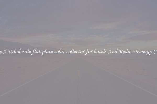 Buy A Wholesale flat plate solar collector for hotels And Reduce Energy Costs