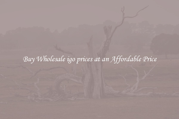 Buy Wholesale igo prices at an Affordable Price