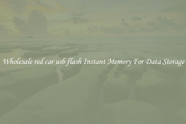 Wholesale red car usb flash Instant Memory For Data Storage
