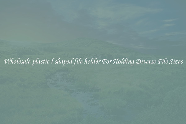 Wholesale plastic l shaped file holder For Holding Diverse File Sizes