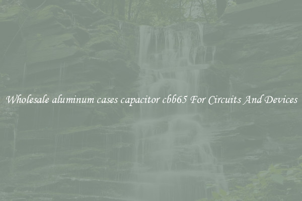 Wholesale aluminum cases capacitor cbb65 For Circuits And Devices