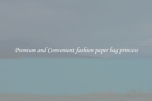 Premium and Convenient fashion paper bag princess