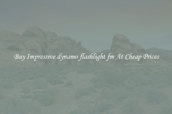 Buy Impressive dynamo flashlight fm At Cheap Prices