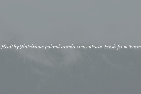 Healthy Nutritious poland aronia concentrate Fresh from Farm