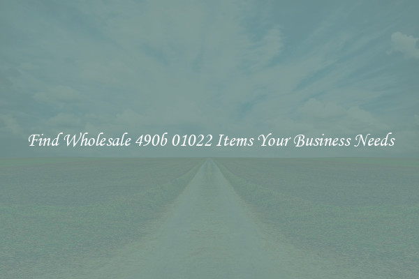 Find Wholesale 490b 01022 Items Your Business Needs